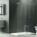 Walk-in doccia 120 cm cristallo trasparente KW1000 kamalu - 1