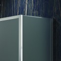 Box doccia 120x80 angolare con scorrevole vetro opaco anticalcare KF5000S kamalu - 3