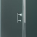 Box doccia 120x80 angolare con scorrevole vetro opaco anticalcare KF5000S kamalu - 5