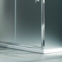 Box doccia 120x80 angolare con scorrevole vetro opaco anticalcare KF5000S kamalu - 6