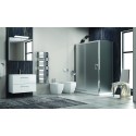Cabina doccia 150x70 ad angolo vetro satinato anta scorrevole KF5000S kamalu - 8