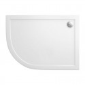 Piatto doccia 120x90 semicircolare versione destra KAM-1200 kamalu - 1
