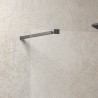 Parete doccia walkin 80 con profilo nero opaco KW-100B kamalu - 5
