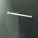 Parete doccia walk in 100 cm con profilo bianco opaco  KW-100W kamalu - 5