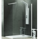 Parete doccia walk in 100 cm con profilo bianco opaco  KW-100W kamalu - 2