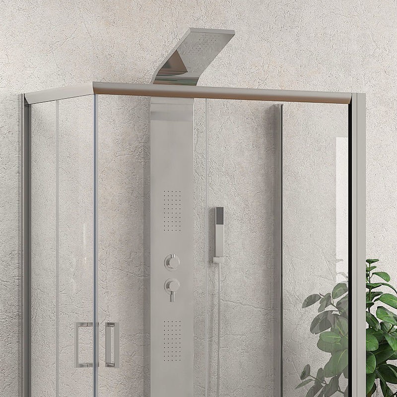 Box 3 lati 70x90x70 altezza 180 cristallo trasparente K410 kamalu - 3