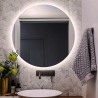 Specchio forma rotonda Ø90 cm illuminazione retro led KASAR-90 kamalu - 2
