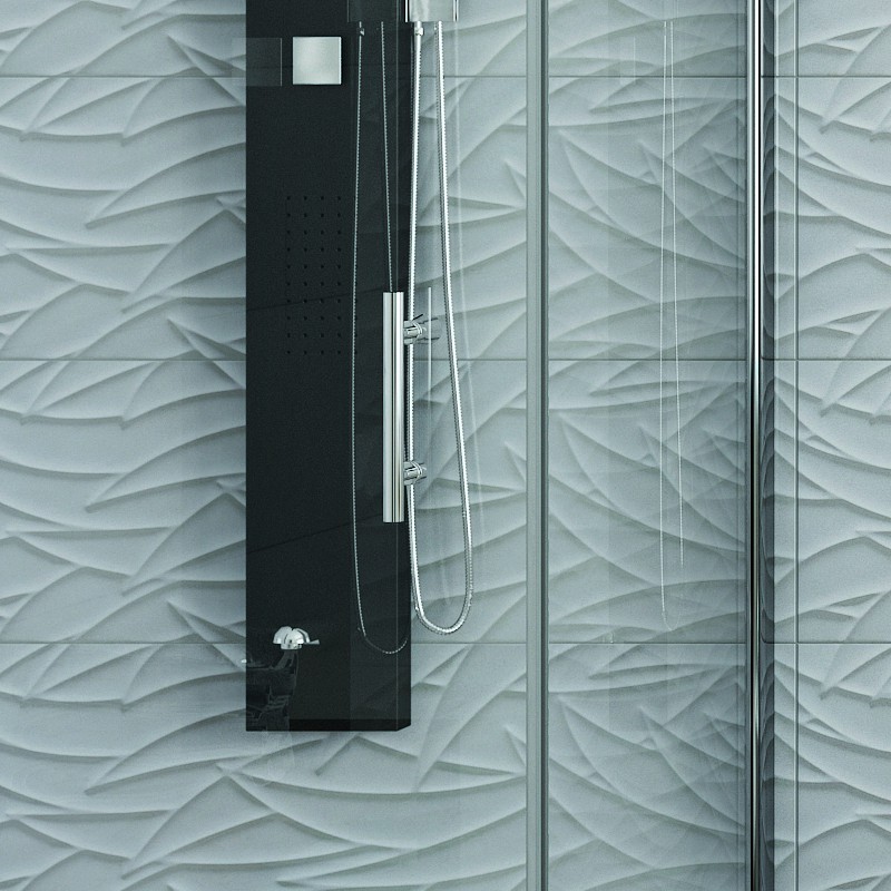 Box doccia 75x90 anta battente 75 e fisso 90 cm modello KS2800S kamalu - 5
