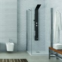 Box doccia angolo 85x70 anta battente 85 e fisso 70 modello KS2800S kamalu - 1