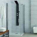 Box doccia angolare 90x80 porta battente 90cm e fisso 80cm modello KS2800S kamalu - 1