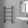 Termoarredo scaldasalviette 900x560mm nero opaco KAM-D6009N kamalu - 1