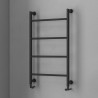 Termoarredo scaldasalviette 900x560mm nero opaco KAM-D6009N kamalu - 3