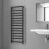 Termoarredo scalda salviette 1300x500mm colore nero opaco KAM-D7013N kamalu - 1