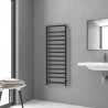 Termoarredo scalda salviette 1300x500mm colore nero opaco KAM-D7013N kamalu - 4