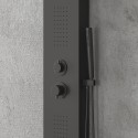 Pannello doccia idromassaggio colore nero opaco | Kaman-N7700 kamalu - 2