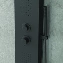 Pannello doccia idromassaggio colore nero opaco | Kaman-N7700 kamalu - 4