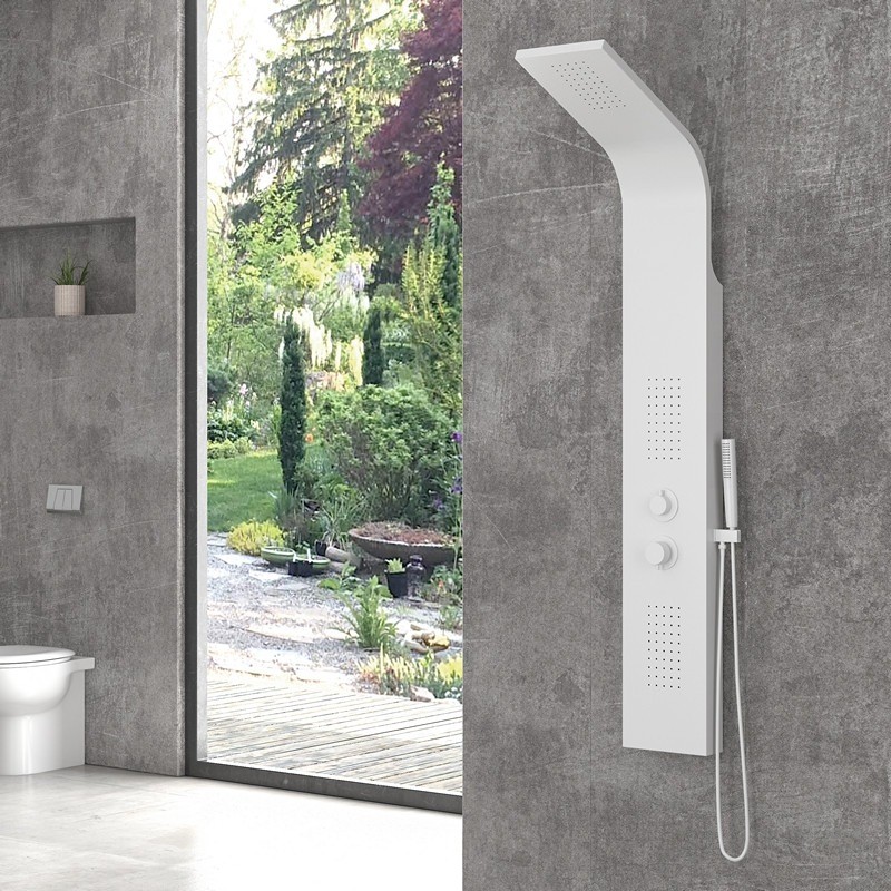 Pannello doccia idromassaggio colore bianco | Kaman-B7700 kamalu - 1