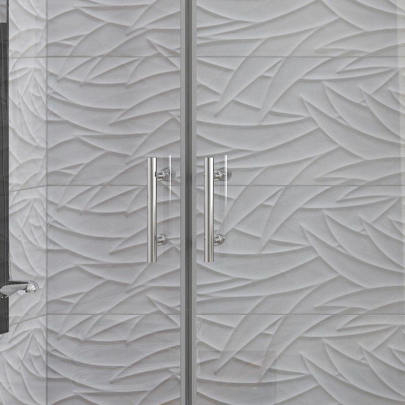 Box doccia 80x80 angolare apertura saloon KS2800-SSN kamalu - 6