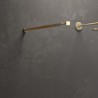 Doccia walkin 170cm con profilo finitura oro lucido KW-100G kamalu - 3