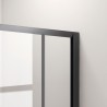 Cabina doccia 110x110cm finitura nera mat modello  KF1000B kamalu - 4