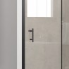 Box doccia un lato 120cm con telaio a colore nero KFN5000 kamalu - 3