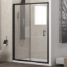 Box doccia un lato 120cm con telaio a colore nero KFN5000 kamalu - 1