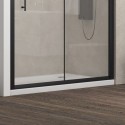 Box doccia nicchia scorrevole 110cm con telaio nero KFN5000 kamalu - 5