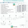 Nicchia doccia 170cm doppio scorrevole anticalcare telaio nero KFN6000 kamalu - 6