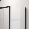 Box doccia angolare 220x90 doppio scorrevole colore nero KFN6000S kamalu - 5