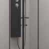 Box doccia angolare 220x90 doppio scorrevole colore nero KFN6000S kamalu - 6