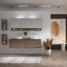 Mobile bagno sospeso 155 cm con doppio cassetto SP-155P kamalu - 3