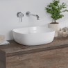 Mobile bagno sospeso 155 cm con doppio cassetto SP-155P kamalu - 5