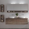 Mobile bagno sospeso 155 cm con doppio cassetto SP-155P kamalu - 6