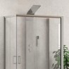 Box doccia 3 lati 70x70x70 altezza 180 cristallo trasparente K410 kamalu - 4