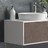 Mobile bagno 150 cm bicolore con 2 cassetti scorrevoli SPR-150C kamalu - 2