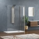 Doccia walk-in angolare 70x110cm vetro anticalcare 8mm KW4000 kamalu - 1