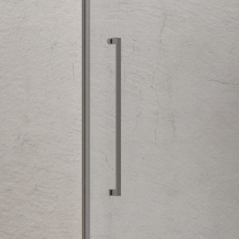 Porta doccia battente 70cm con laterale fisso KT4000 kamalu - 5