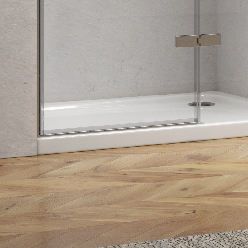 Porta doccia 130cm battente con laterale fisso KT4000 kamalu - 6