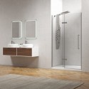 Porta doccia 130cm battente con laterale fisso KT4000 kamalu - 1