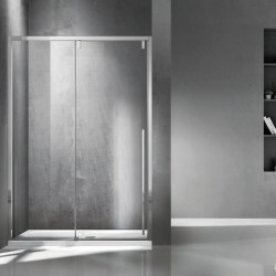 Porta doccia scorrevole 140cm vetro 8mm altezza 200h | KSA4000 kamalu - 1