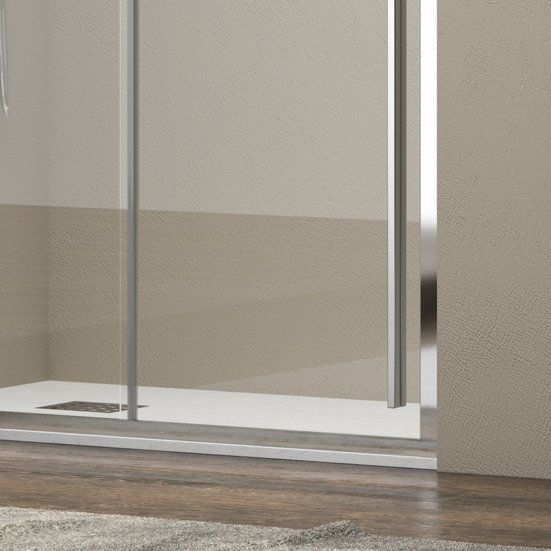 Porta doccia 120cm scorrevole vetro 8mm altezza 200h | KEL4000 kamalu - 4