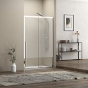 Porta doccia 130cm scorrevole vetro 8mm altezza 200h | KEL4000 kamalu - 6