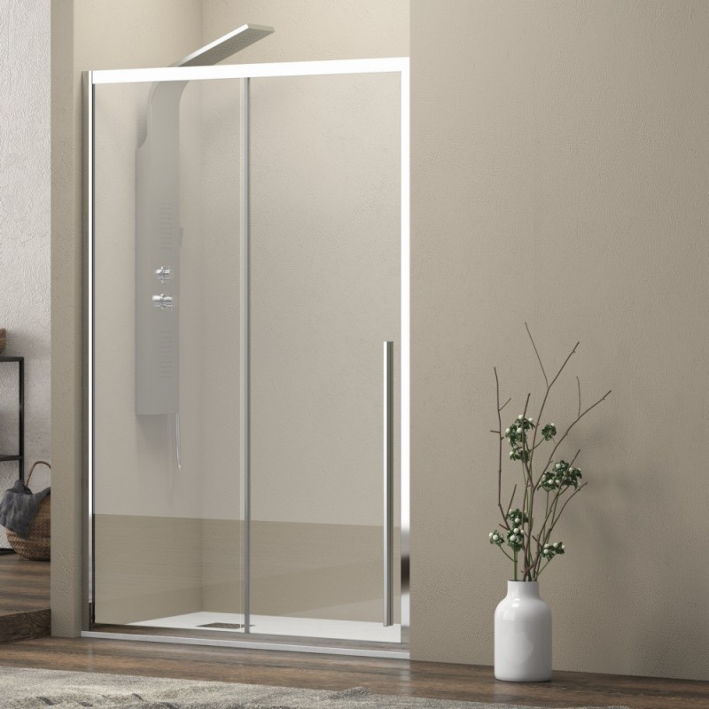 Porta doccia 130cm scorrevole vetro 8mm altezza 200h | KEL4000 kamalu - 1