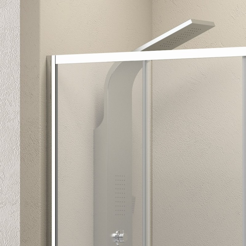 Nicchia doccia 190 cm doppio scorrevole vetro 8mm altezza 200h | KEL6000 kamalu - 5