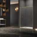 Porta doccia 120 cm colore oro spazzolato | KEF4000 kamalu - 1