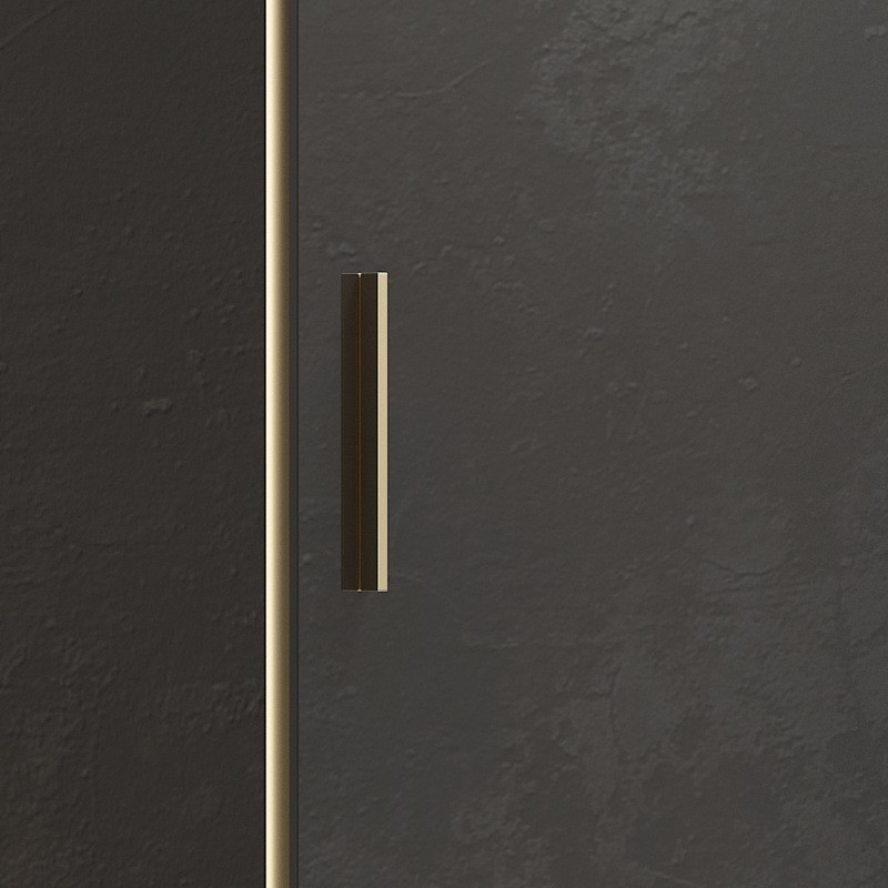 Nicchia doccia 140 cm oro spazzolato | KEF4000 kamalu - 5