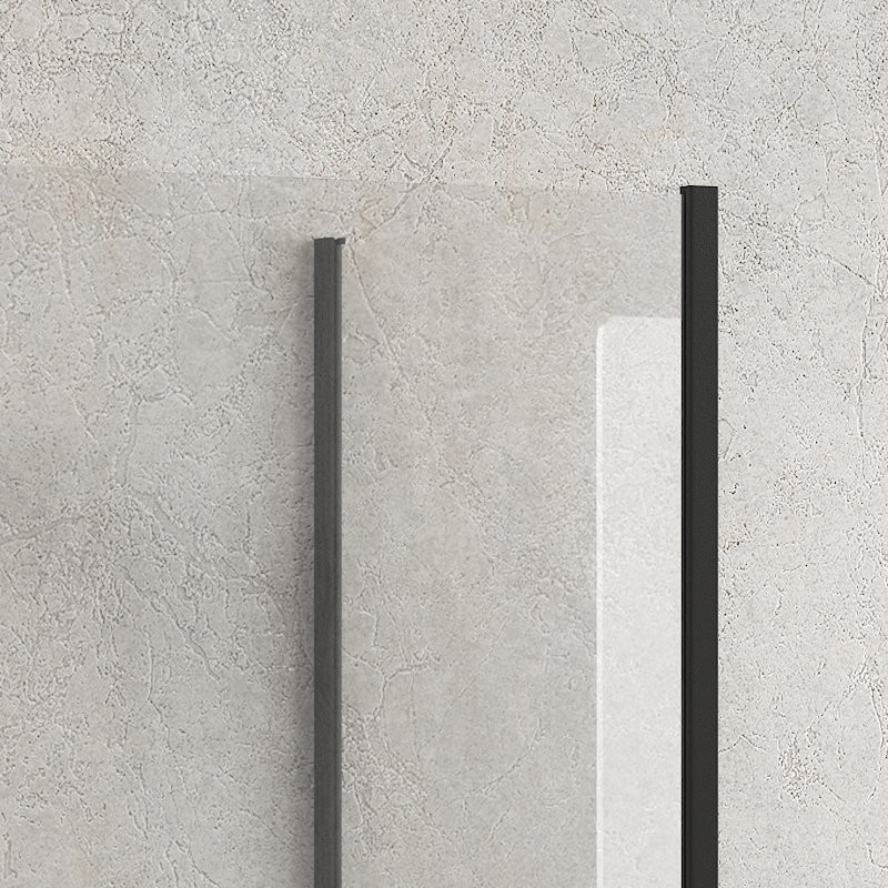 Doccia walk in 70x110 due lati profilo nero | KW4000B kamalu - 5