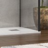Parete doccia walk in 90x110 angolare profilo nero | KW4000B kamalu - 6