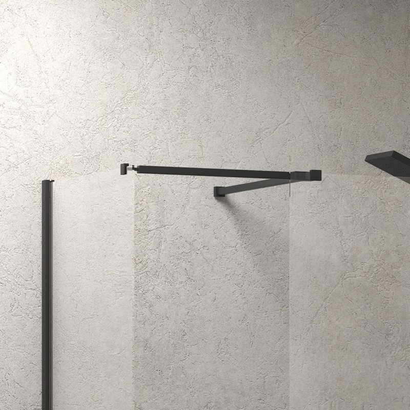 Box doccia walk in 80x80 angolare telaio nero | KW2000B kamalu - 5