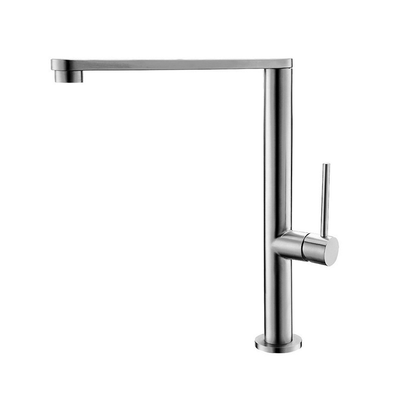 Miscelatore cucina inox satinato canna girevole quadrata| K-9300  - 1
